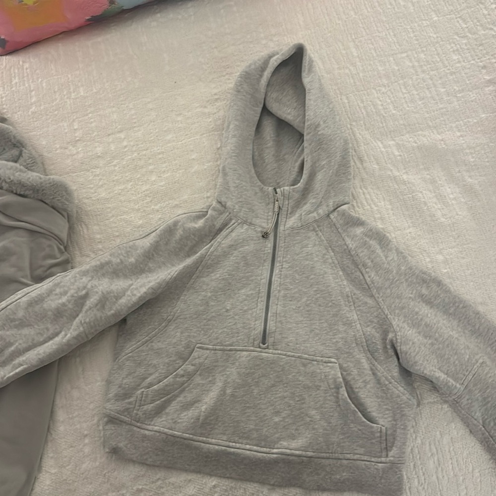 Grey lululemon scuba hoodie barely worn